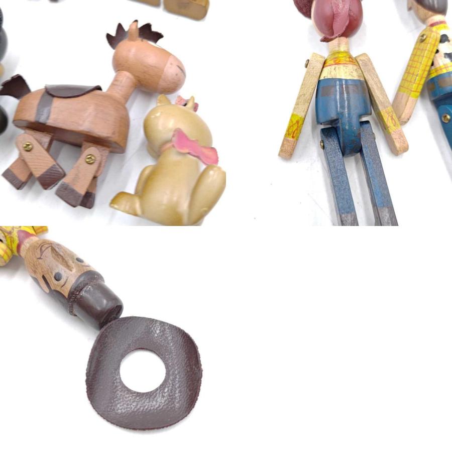 中古】ディズニー ヤングエポック社 木製人形 ミッキー ミニー
