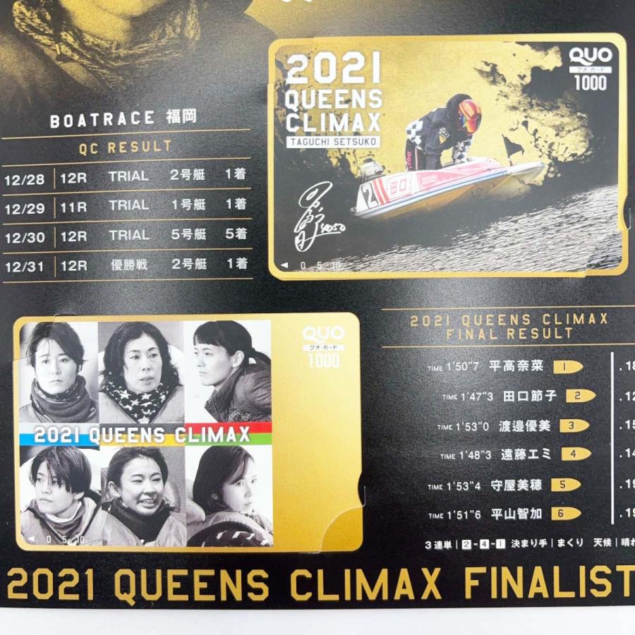 中古・未使用品】ボートレース クオカード 2021 GRAND PRIX QUEENS