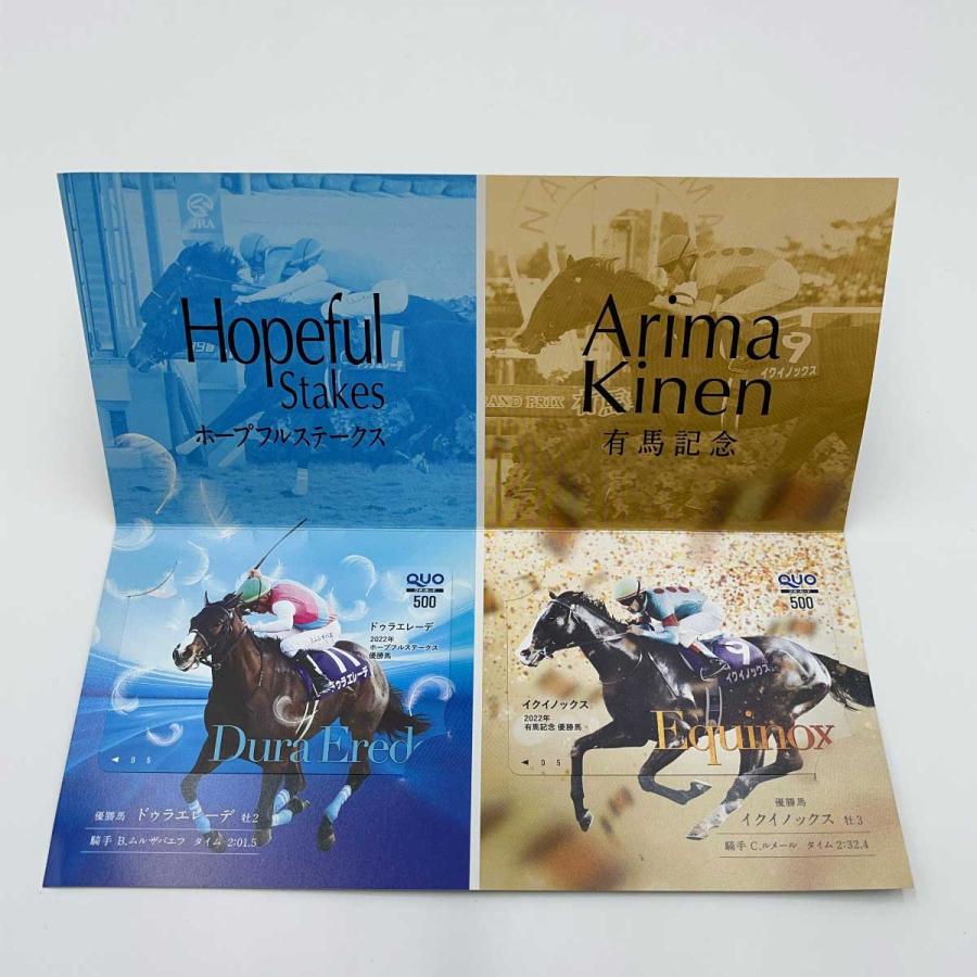 中古・未使用品】ドゥラエレーデ & イクイノックス QUOカード 500円分
