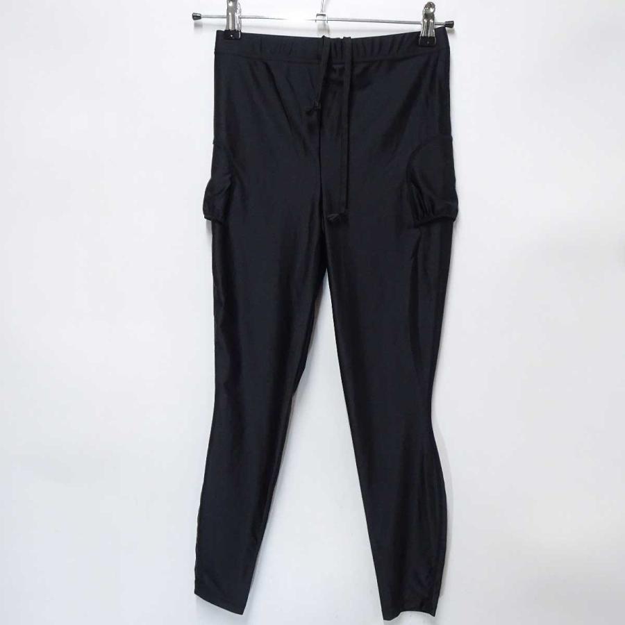 【新品】スリムフォーススパッツ M 黒 中古】X-TEAM SPORTS レギンス スパッツ エックスチームスポーツ M