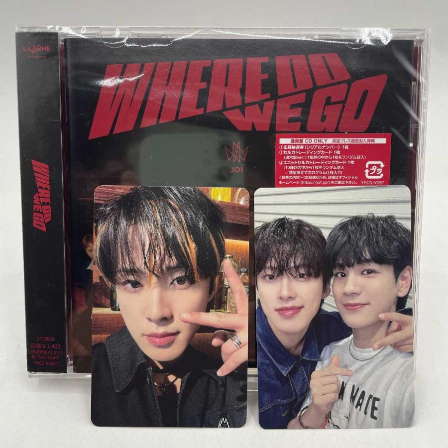 中古】JO1 CD WHERE DO WE GO セルカ トレカ付 河野純喜 豆原一
