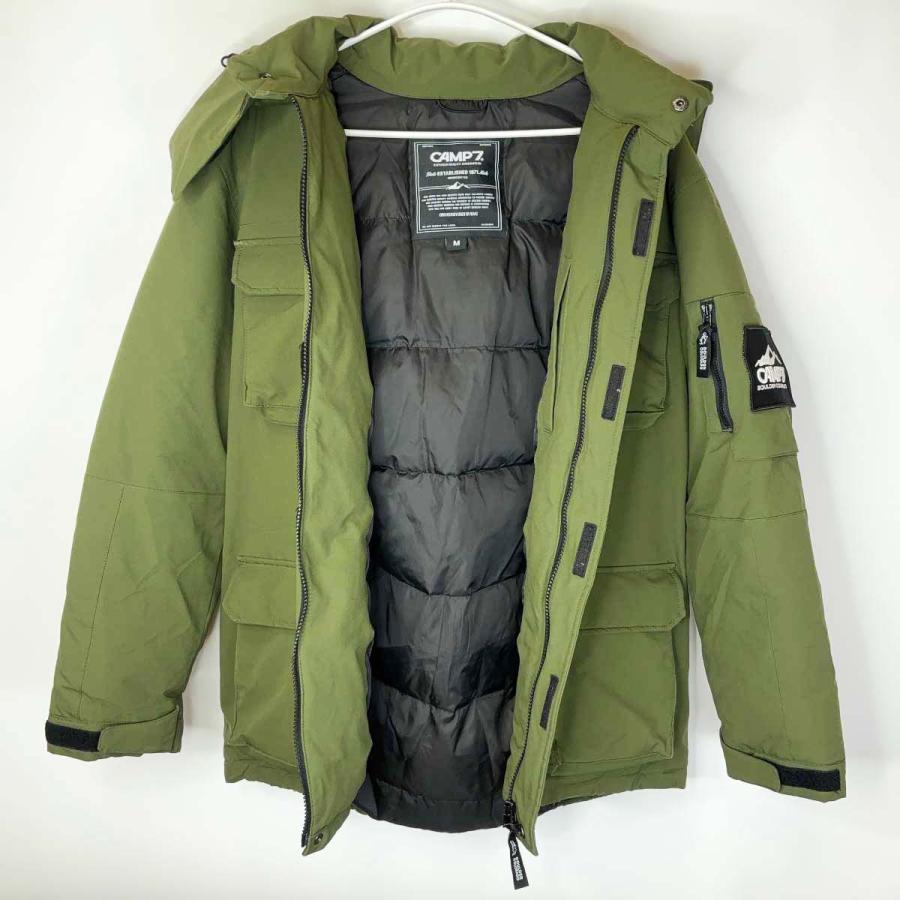 中古】CAMP7 キャンプ7 EXPLORER ダウンジャケット M オリーブ メンズ 