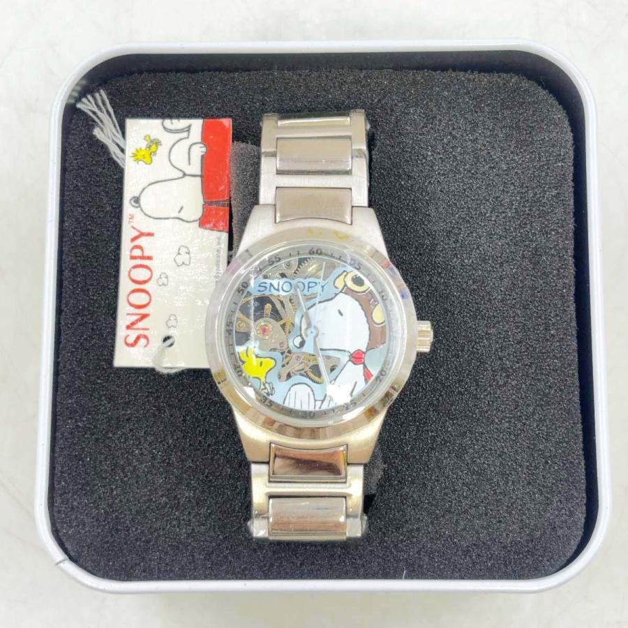 中古・未使用品】スヌーピー ＆ ウッドストック 手巻き 機械式腕時計
