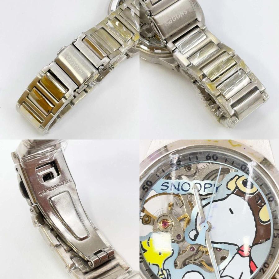 中古・未使用品】スヌーピー ＆ ウッドストック 手巻き 機械式腕時計