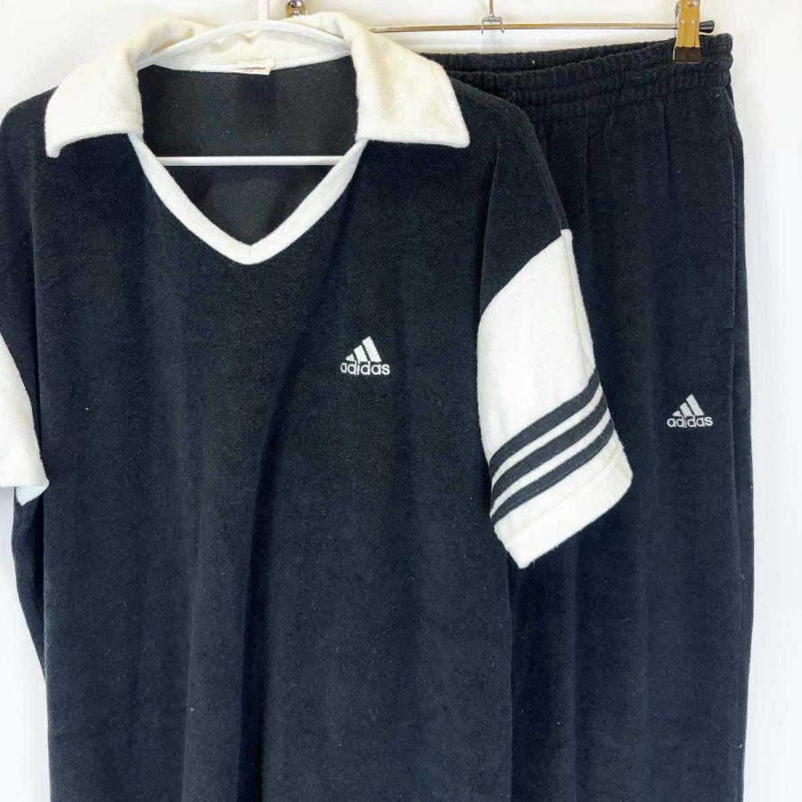中古】[上下セット] アディダス トラックパンツ ジャージ ゴムウエスト
