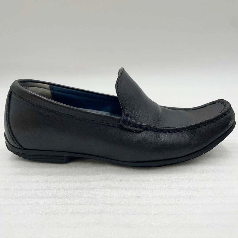 中古】リーガル スリッポン ドライビングシューズ 25cm ブラック NC19G