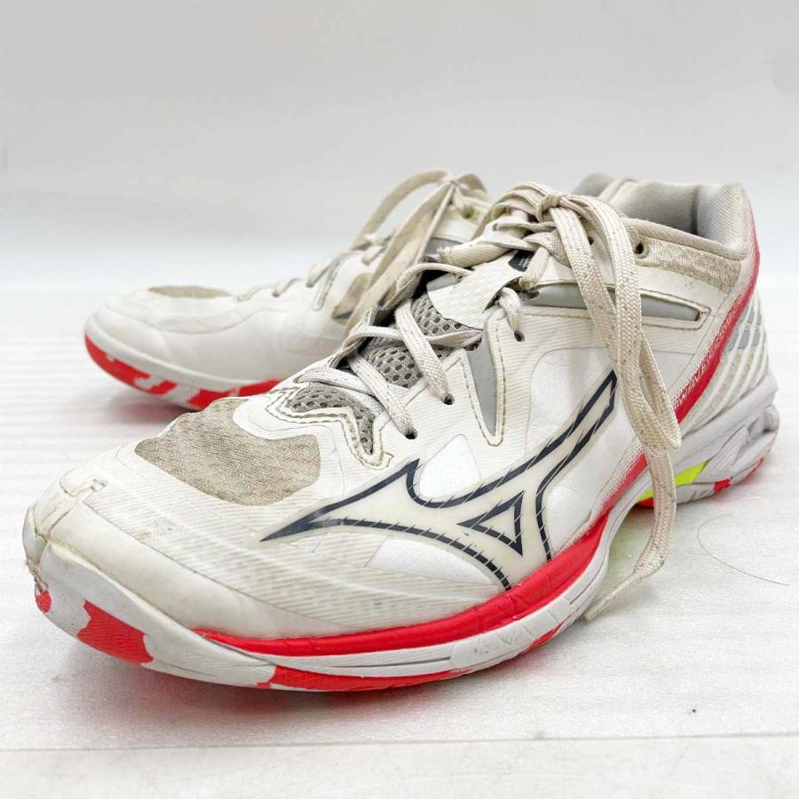 中古】ミズノ WAVE CLAW 3 ウエーブクロー バドミントンシューズ 24.5 