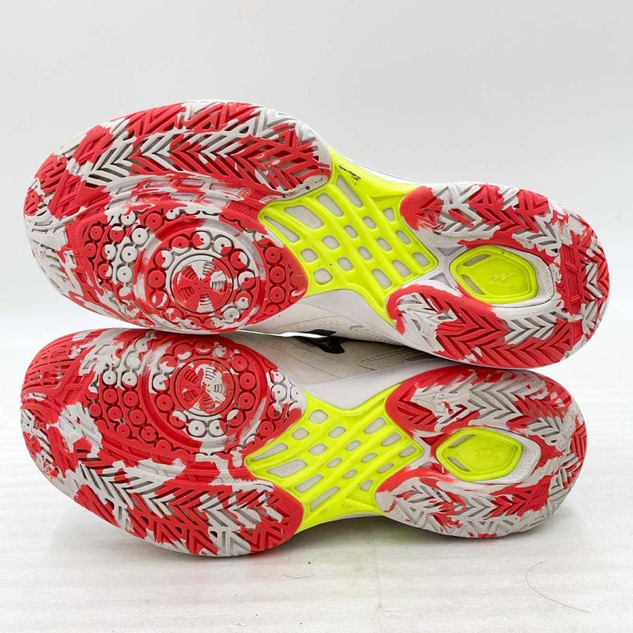 Mizuno Wave Claw 赤バドミントンシューズ 新品 24.5センチ 中古】ミズノ WAVE CLAW 3 ウエーブクロー バドミントンシューズ 24.5