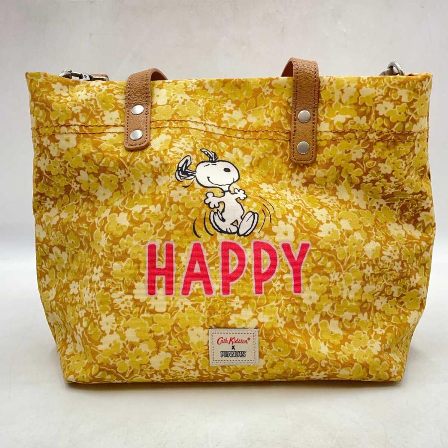 中古】キャスキッドソン PEANUTS コラボ バッグ 2WAY スヌーピー 
