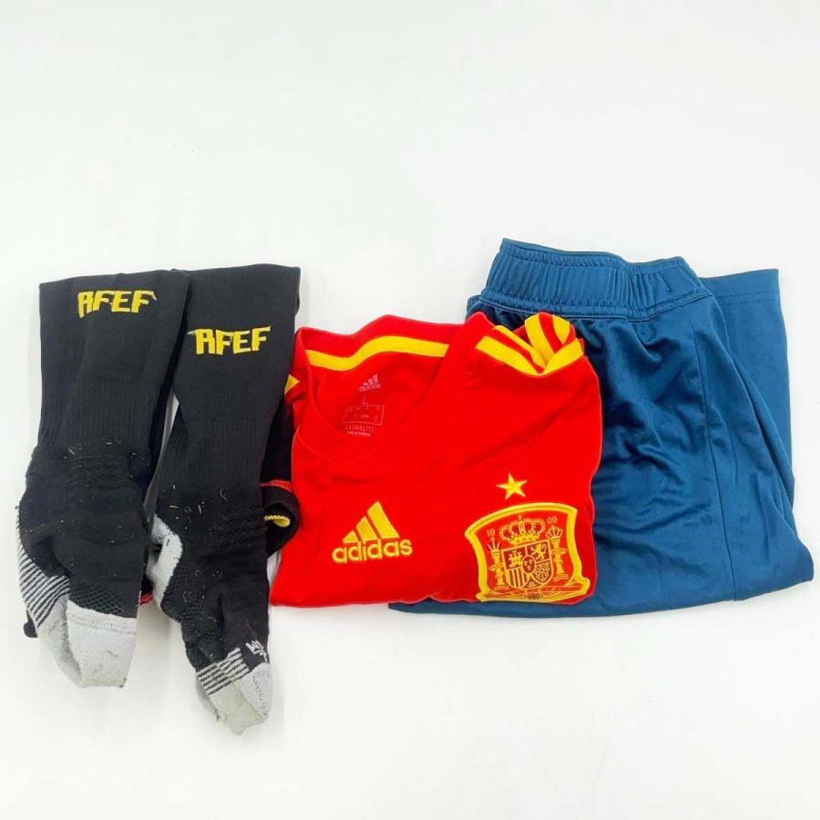 【新品タグ付き】アディダス製 スペイン代表 ユニフォーム／2018／L 中古】[上下セット] アディダス サッカー スペイン代表 ユニフォーム