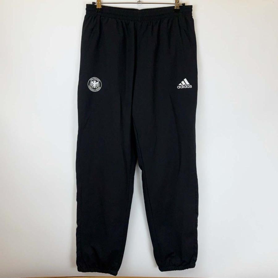 中古】アディダス ドイツ代表 トラックパンツ 裏メッシュ L ブラック 
