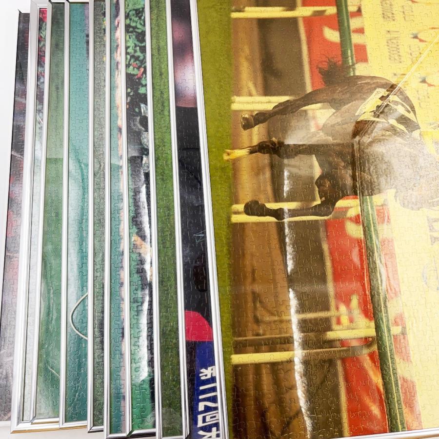 中古】[10点セット] 競馬 ジグソーパズル 完成品 額入り