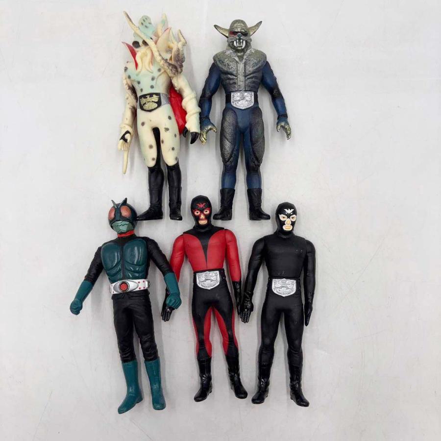 旧バンダイ 仮面ライダー 怪人 ソフビ 当時物 旧バンダイ 仮面ライダー