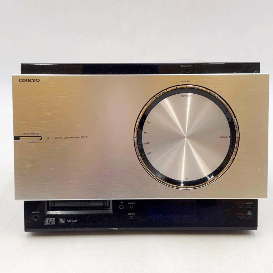 ONKYO オンキヨー D-T1 CD/MDコンポ チューナーアンプ スピーカー FR-T1 中古】ONKYO オンキヨー D-T1 CD/MDコンポ チューナーアンプ