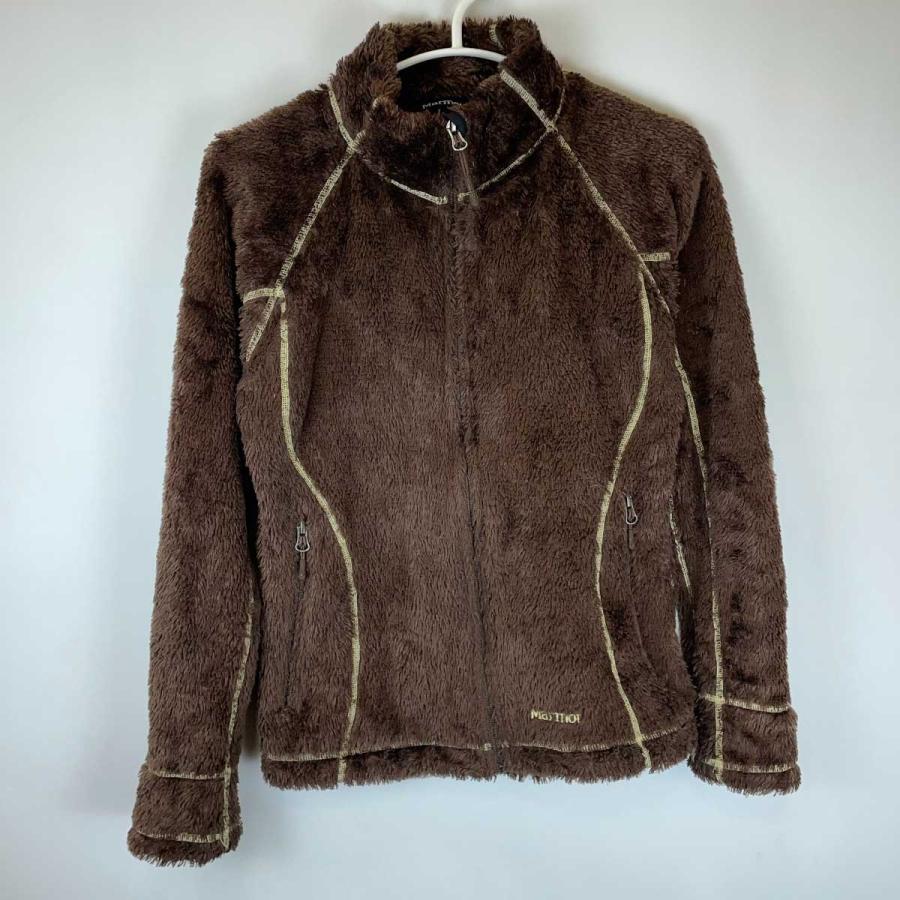 マーモット フリースジャケット S ブラウン レディース Marmot アウトドアウェア 中古】マーモット フリースジャケット S ブラウン レディース Marmot
