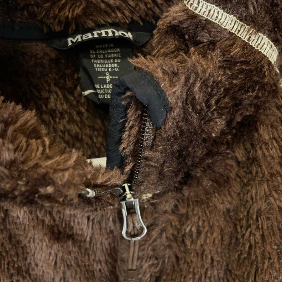 マーモット フリースジャケット S ブラウン レディース Marmot アウトドアウェア 中古】マーモット フリースジャケット S ブラウン レディース Marmot