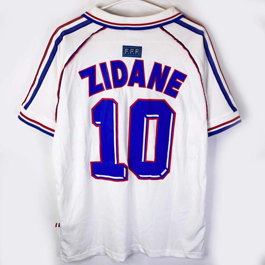 中古】アディダス フランス代表 ユニフォーム #10 ジダン 1998.7.12