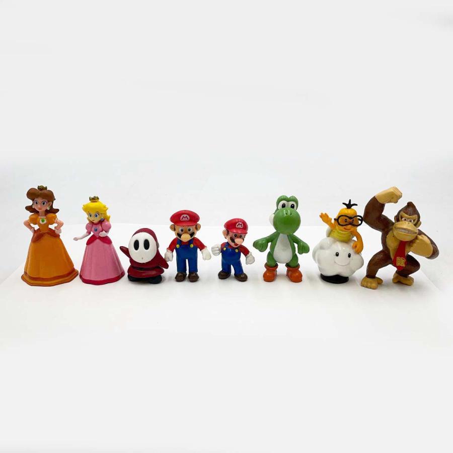 中古】[8体セット] ニンテンドー ミニフィギュア マリオ ピーチ姫
