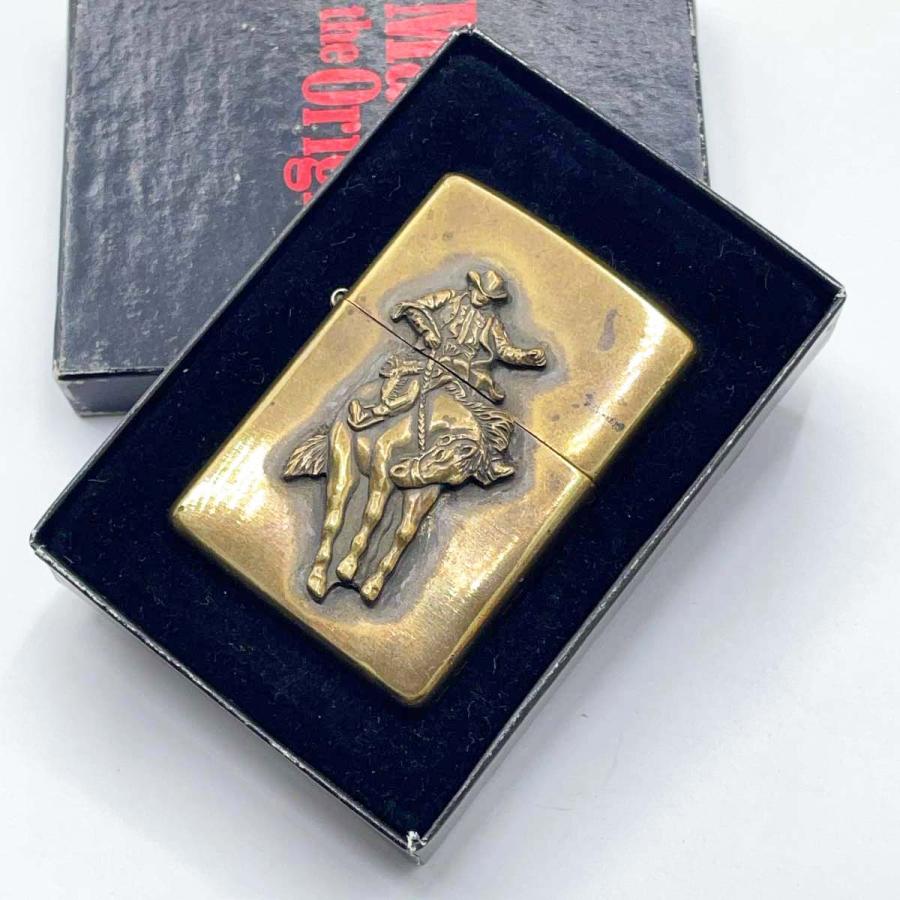 中古】ジッポー Marlboro マルボロ カウボーイ 1999年製 ゴールド 