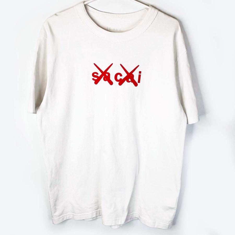 中古】sacai KAWS サカイ カウズ 21SS Flock Print T-Shirt フロック