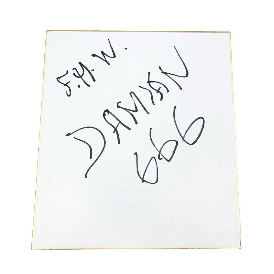 中古】ダミアン666 直筆サイン色紙 プロレス : カウカウキング Yahoo