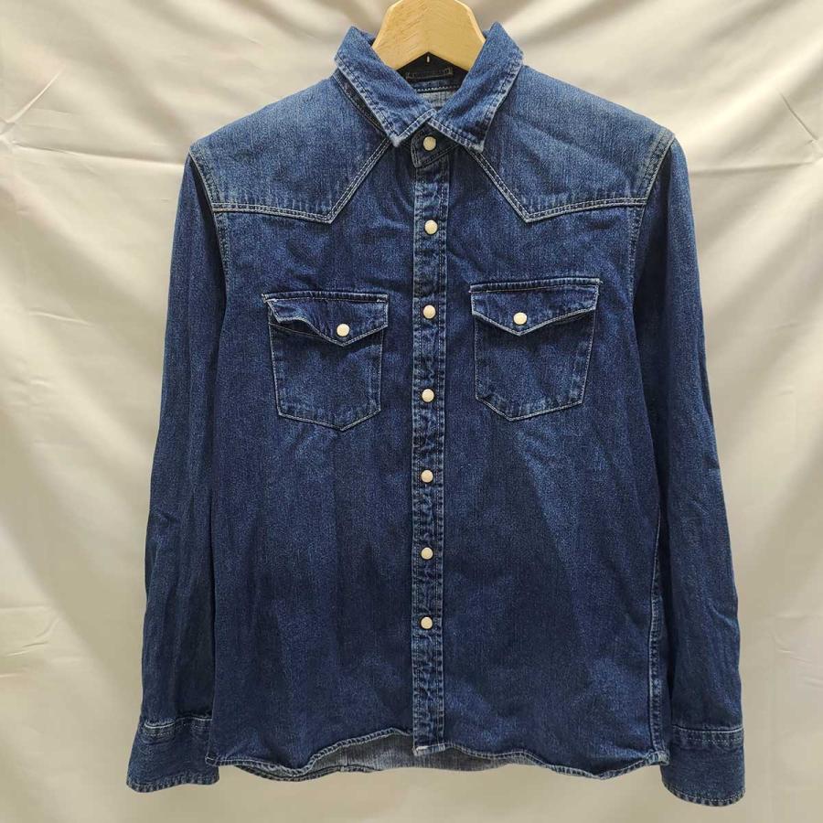 中古】ナノ・ユニバース 長袖 デニム シャツ BASE ウエスタン アメカジ 
