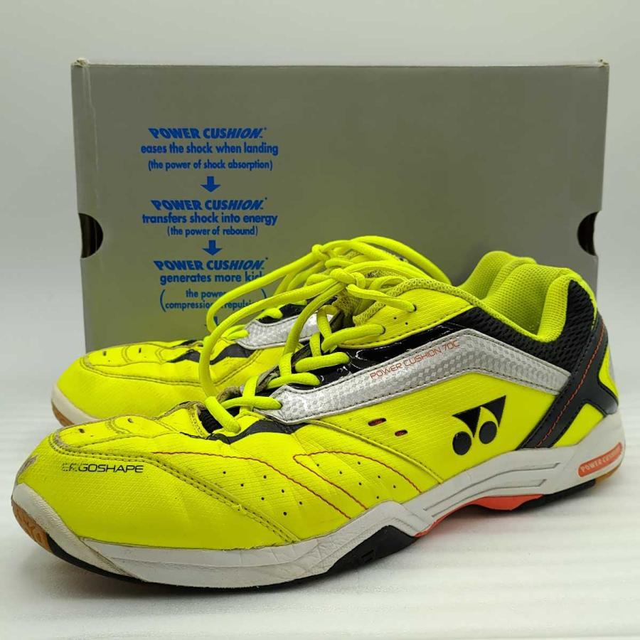【新品・未使用】YONEX バドミントンシューズ パワークッション 28cm 中古】ヨネックス パワークッション70C POWERCUSHION 28.5cm SHB-70CEX