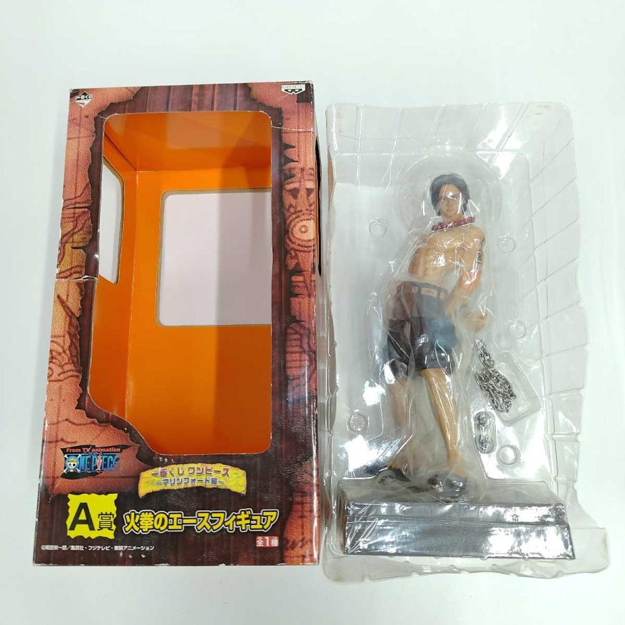 中古】1番くじ ワンピース A賞 火拳のエース フィギュア マリン