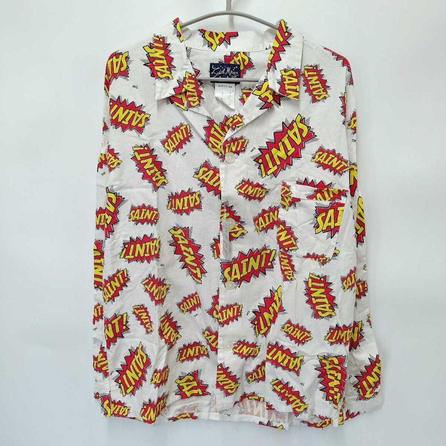 中古・未使用品】セント マイケル SAINT MICHAEL PAJAMA SHIRT POW 