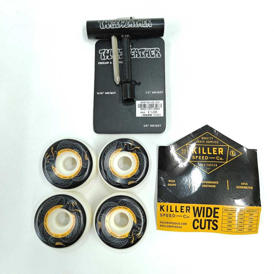 中古】KILLER WIDE CUTS スケートボード ウィール キラー スピード