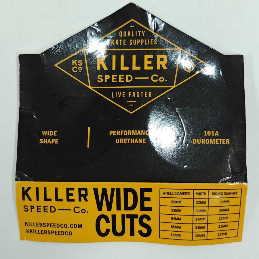 中古】KILLER WIDE CUTS スケートボード ウィール キラー スピード