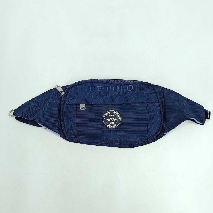 中古】HV POLO ウエストポーチ ボディバッグ ポロ ネイビー 乗馬 馬術 
