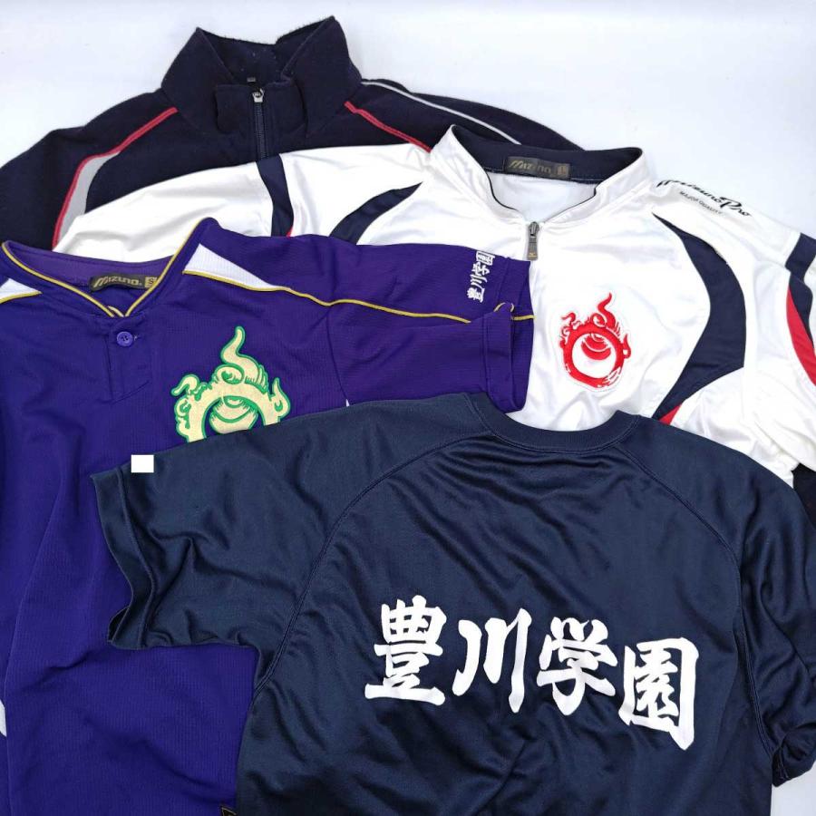 中古】[4点セット] 愛知県 豊川高校 硬式 野球部 記念 ユニフォーム V