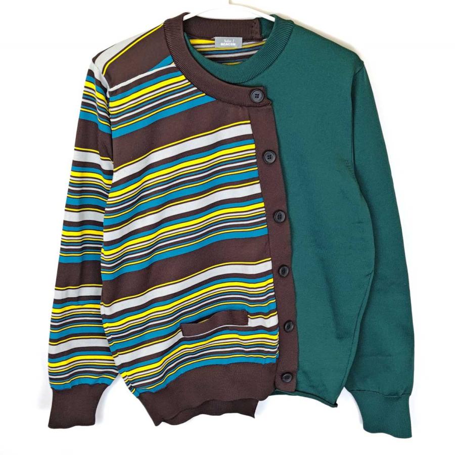 中古】kolor BEACON カラー ビーコン ニット カーディガン 2 グリーン