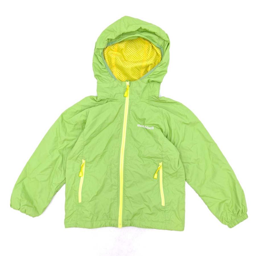 中古】モンベル ライトシェルパーカ Kid's グリーン 1106626 キッズ
