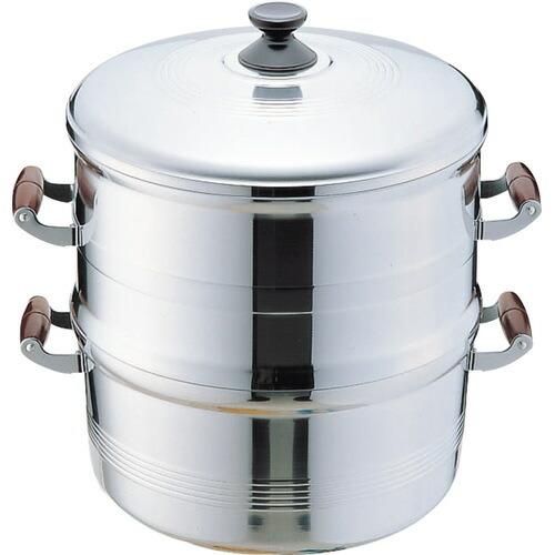 北陸アルミニウム アルミ長生セイロ デラックス33cm 二重 DX長生セイロ