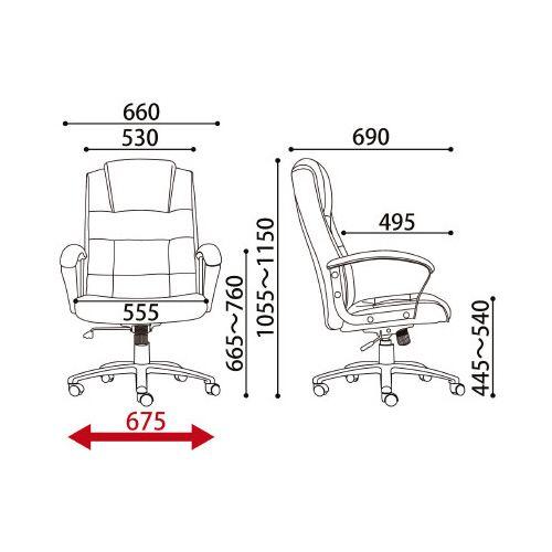 SEKI SKN2 マネージメントチェア ハイバック : カウモール