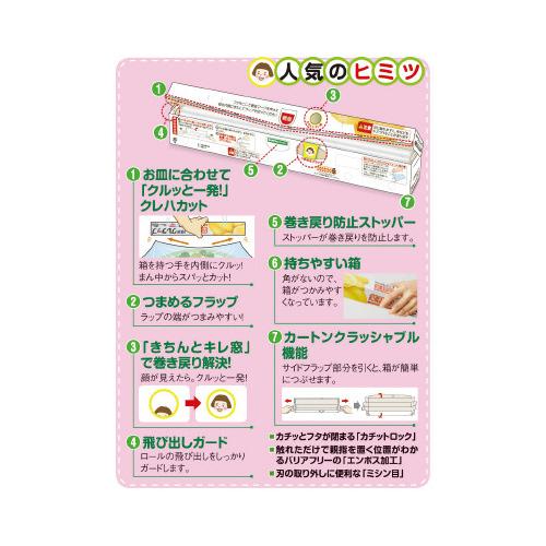 クレハ 業務用クレラップ 22cm×50m 30本 : カウモール - 通販