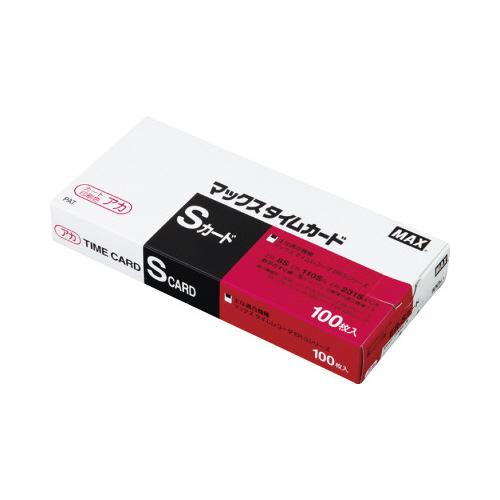 マックス タイムカード ER-Sカード 100枚入 18箱 マックスタイム