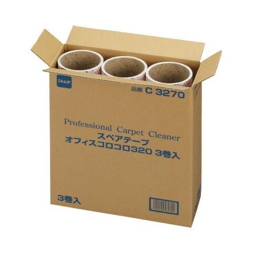 ニトムズ オフィスコロコロ　スペアテープ３２０ｍｍ　３巻×３