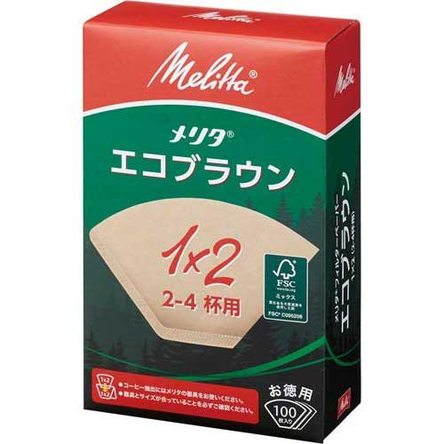 メリタジャパン 納得できる割引 コーヒーフィルタエコブラウン２−４杯 在庫僅少 １００枚×３