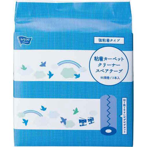 カウネット カーペットクリーナー　スペア　強粘着　３巻×２４