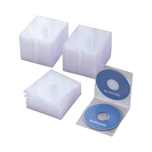 エレコム CD／DVDケース 2枚収納 50枚入 : カウモール - 通販