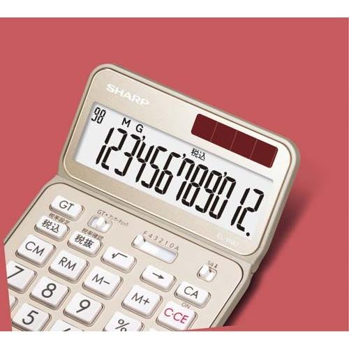 シャープ 電卓　プレミアムシリーズ　ゴールド×３ |  | 03