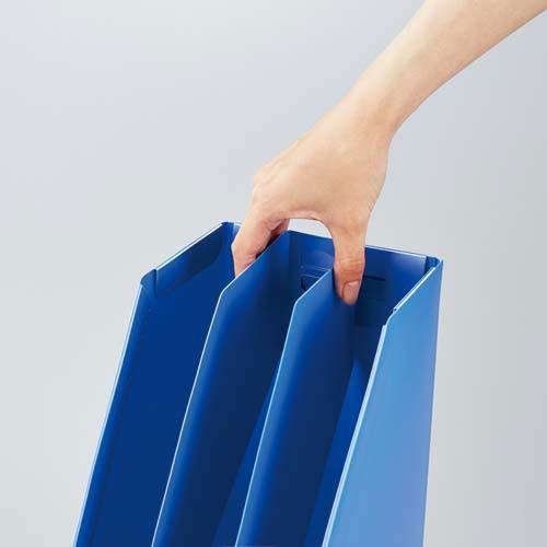 カウコレ プレミアム ｐｐ製ファイルボックス縦１５０仕切りブルー カウモール 通販 Paypayモール