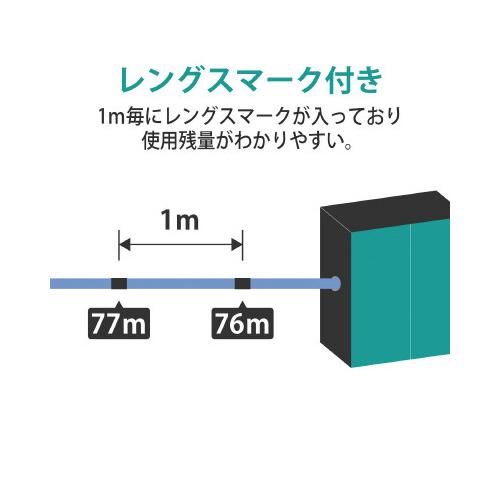 エレコム 自作用ＬＡＮケーブル箱　カテゴリ５Ｅ　青　１００ｍ｜kaumall｜03