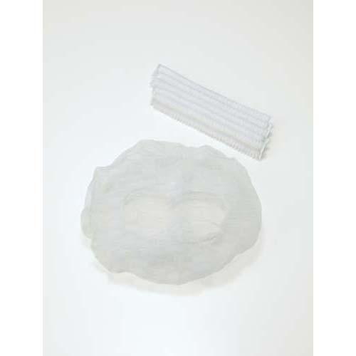川西工業　不織布使い捨てヘアキャップ　ホワイト１００枚×２０