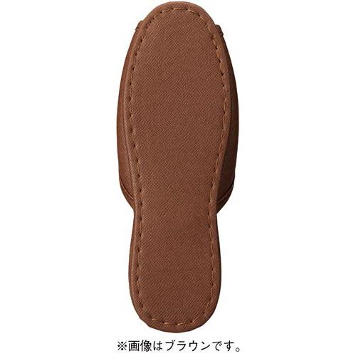 テンダイ 抗菌レザー調ビニールスリッパ前開きネイビーＬ１０足_2