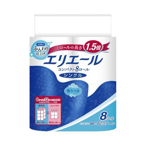 大王製紙 エリエールコンパクト　シングル８２．５ｍ　８個（Yahoo!・カウモール）