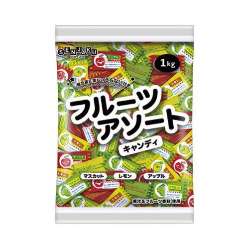 扇雀飴本舗 3つのフルーツキャンディ 1kg入×3 : カウモール